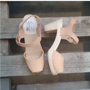 Swedish Clogs Sandal Maguba Bologna Nude Narrow, Size 38 (Brand New in Box)